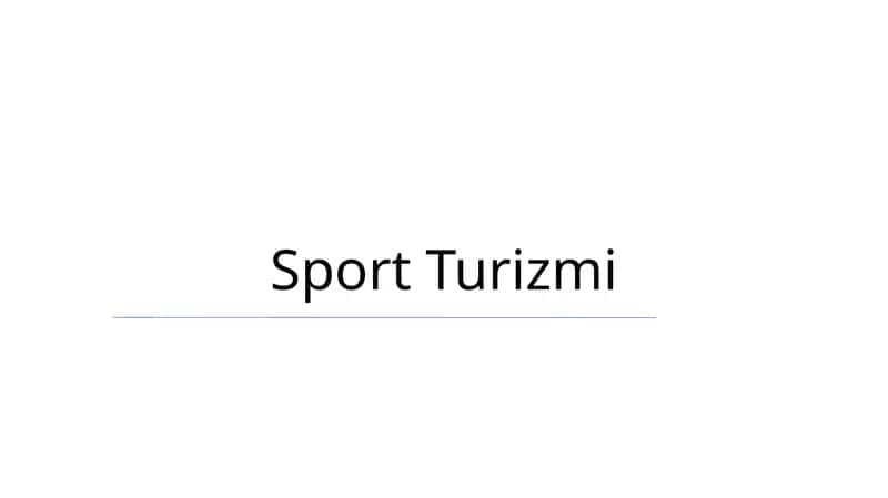 Sport Turizmi 1