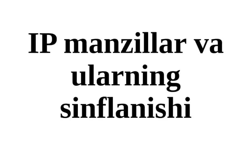 IP-manzili 1