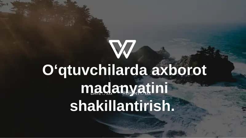 O‘qtuvchilarda axborot madaniyatini shakllantirish 1