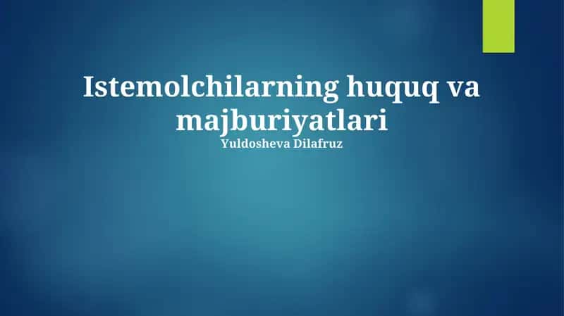 Истемолчиларнинг ҳуқуқ ва мажбуриятлари 1