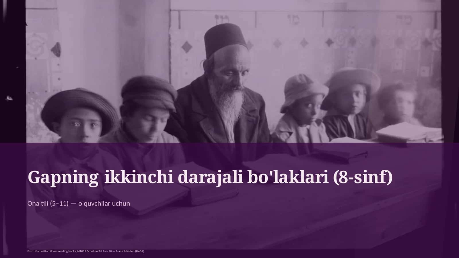 Gapning ikkinchi darajali bo'laklari (8-sinf) 1
