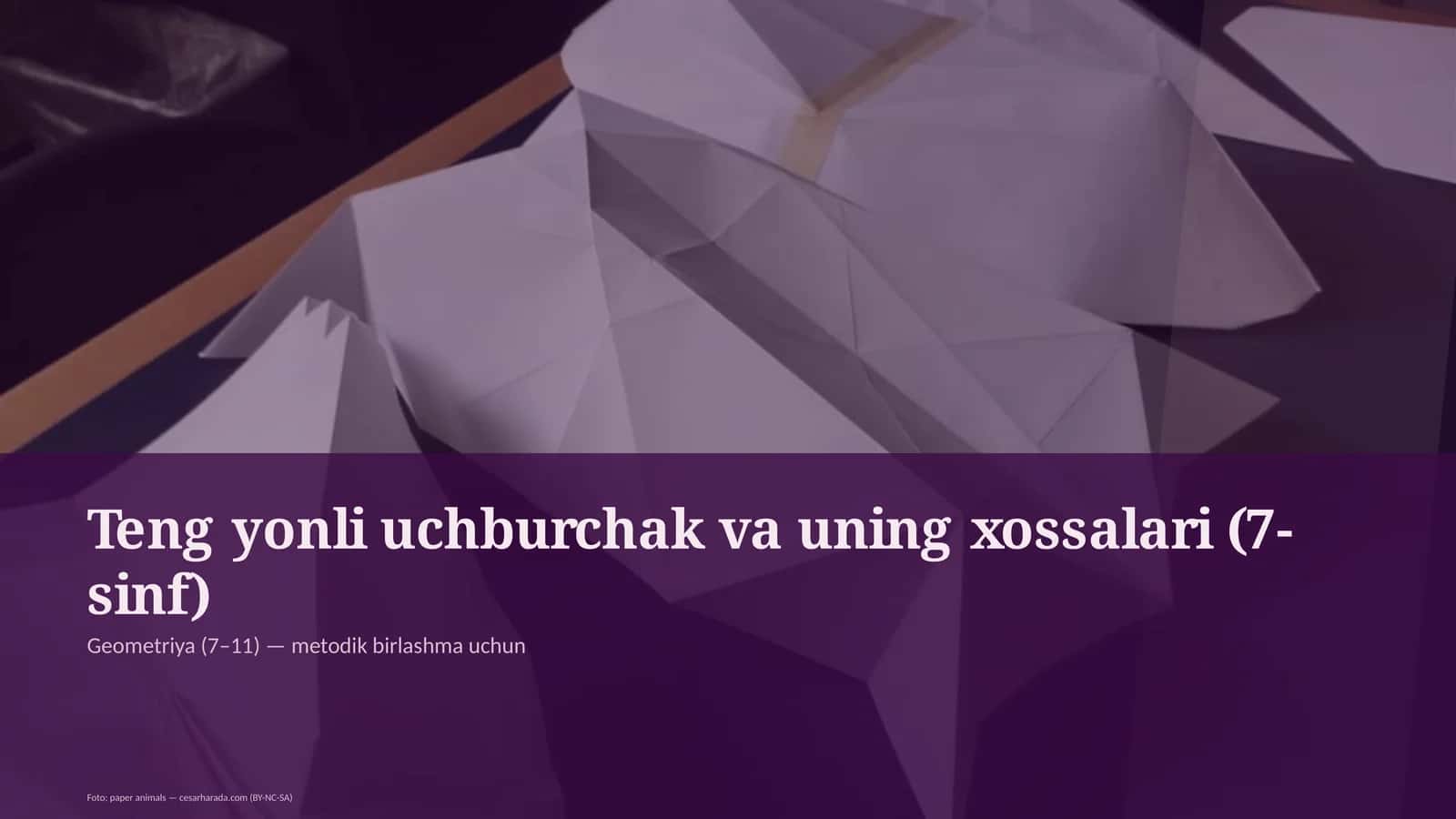 Geometriya (7–11) — metodik birlashma uchun 1