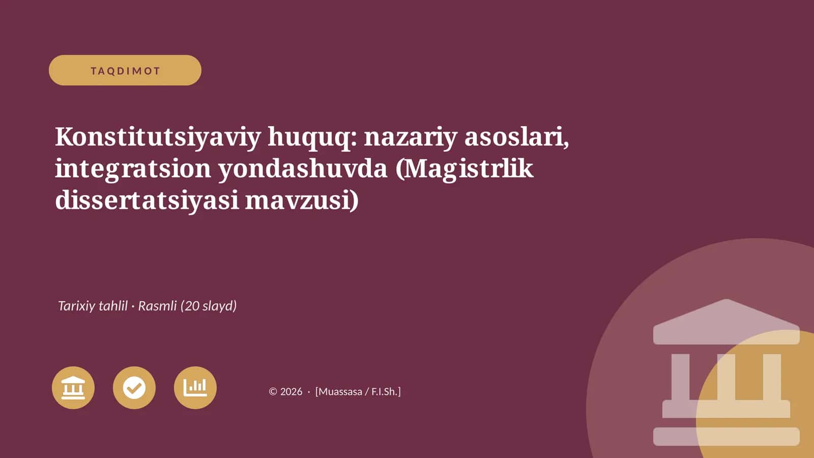 Konstitutsiyaviy huquq: nazariy asoslari, integratsion yondashuvda 1