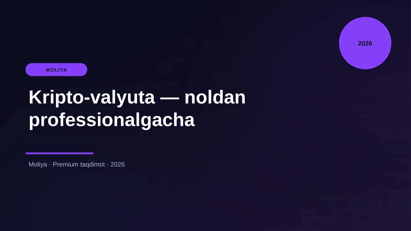 Kripto-valyuta — noldan professionalgacha 1