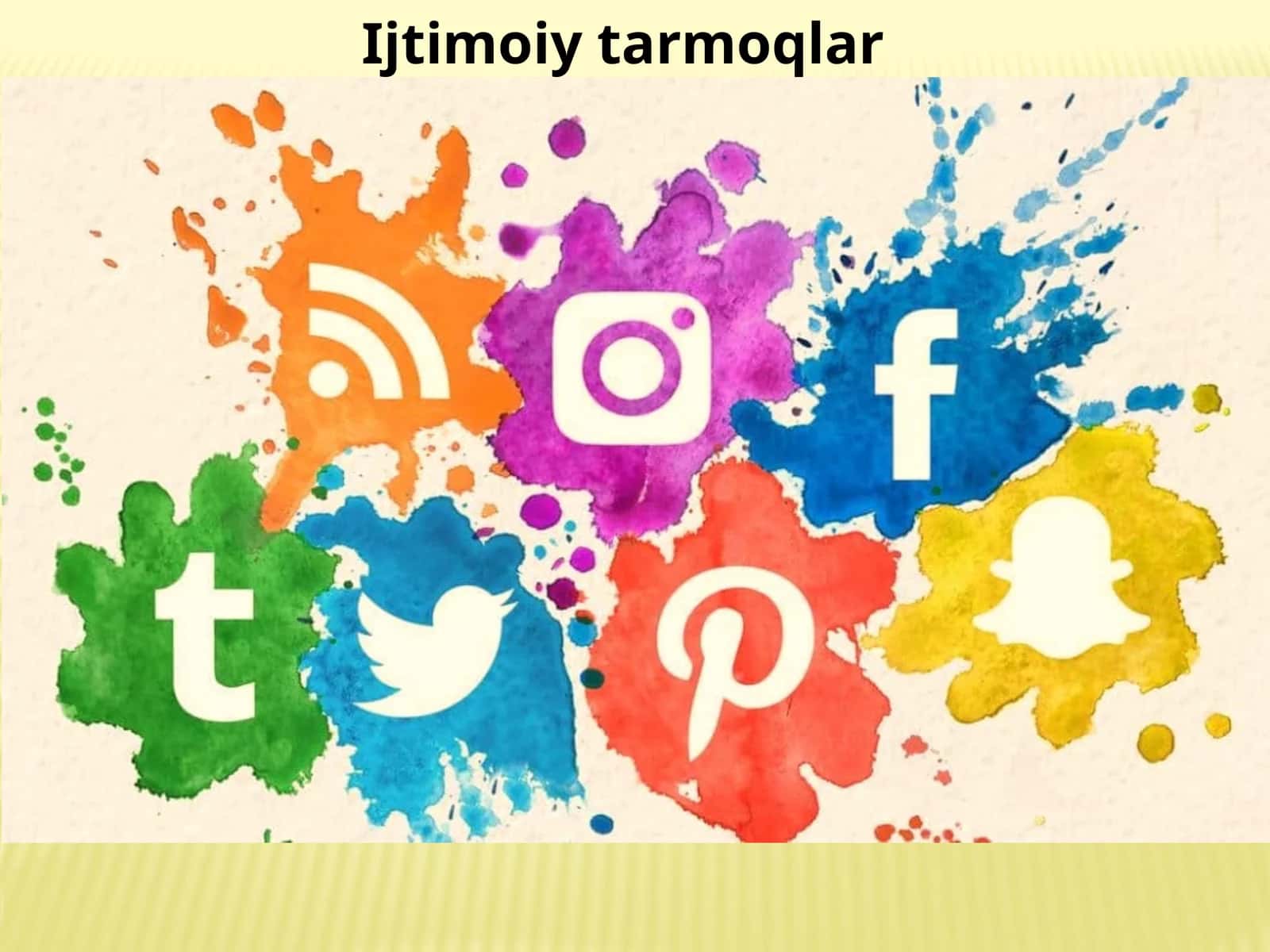 Ijtimoiy tarmoqlar 1