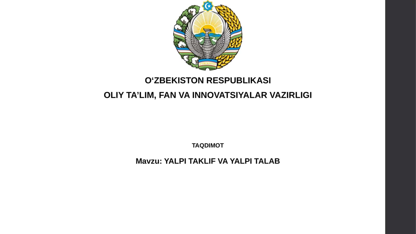 YALPI TAKLIF VA YALPITALAB 1