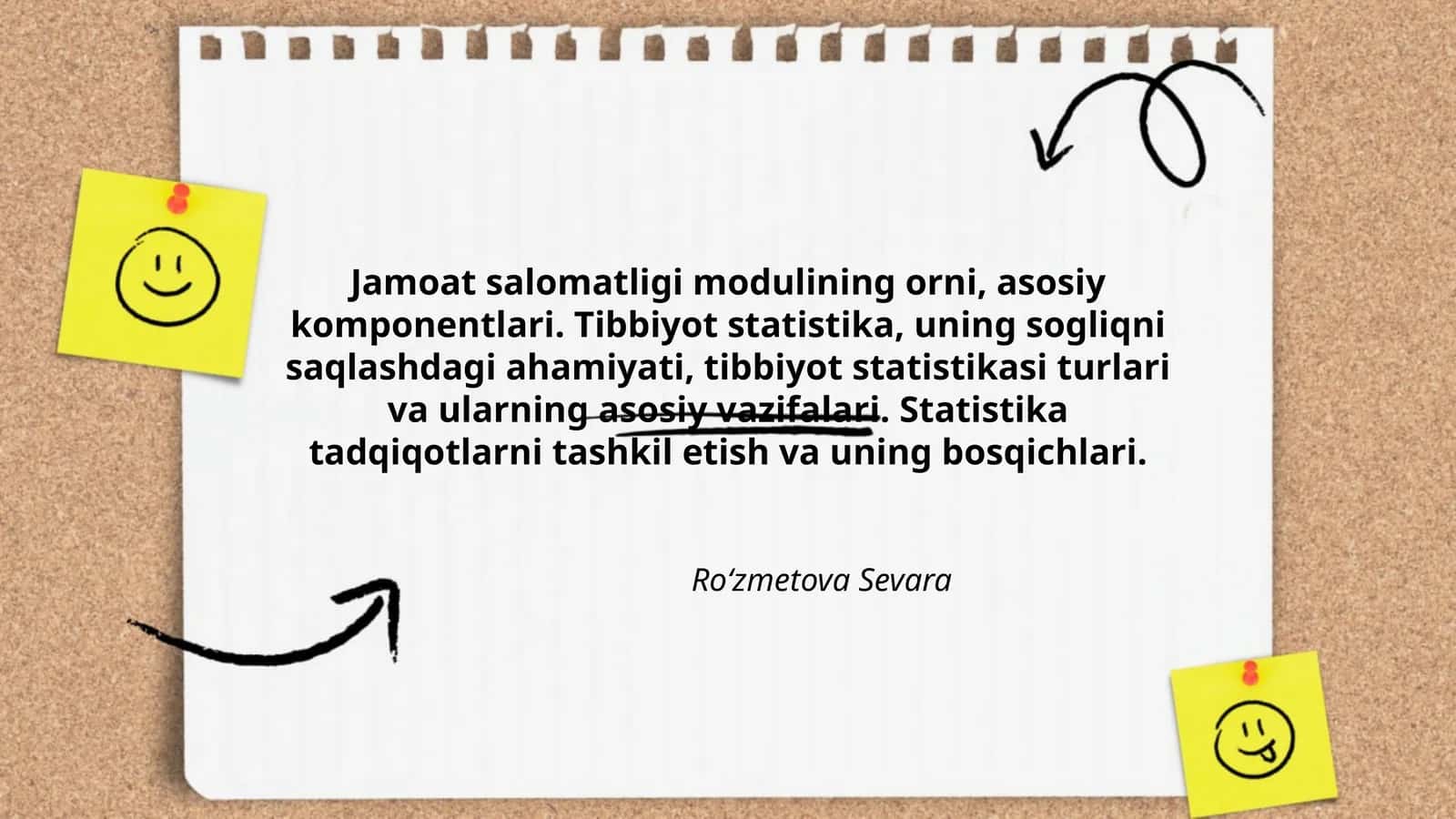 Jamoat salomatligi modulining orni, asosiy komponentlari 1