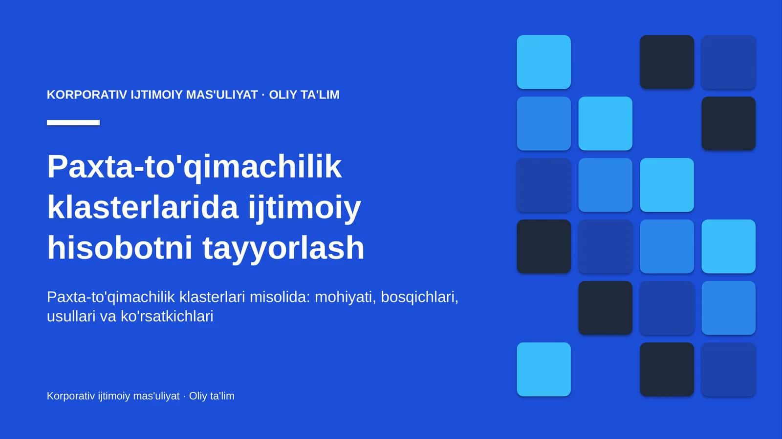 paxta to'qimachilik klasterlarida ijtimoiy hisobotni tayyorlash 9653 1