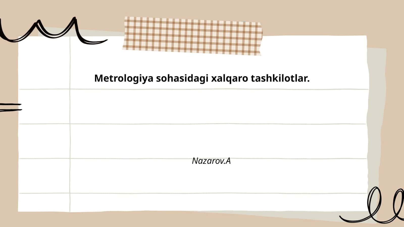 Metrologiya sohasidagi xalqaro tashkilotlar 1