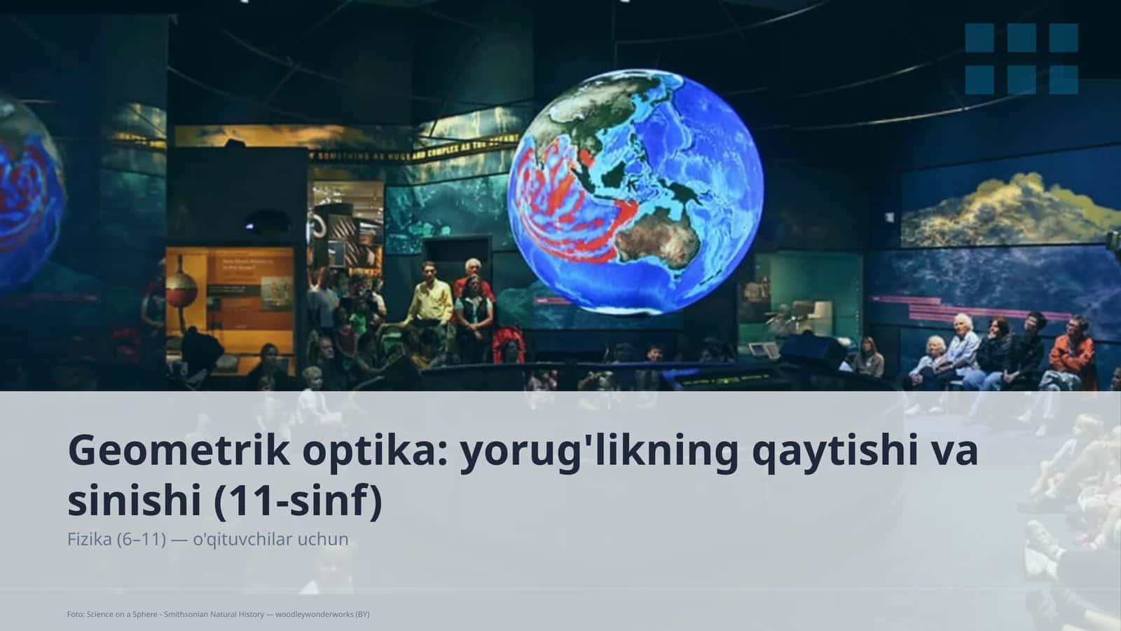 Geometrik optika: yorug'likning qaytishi va sinishi (11-sinf) 1