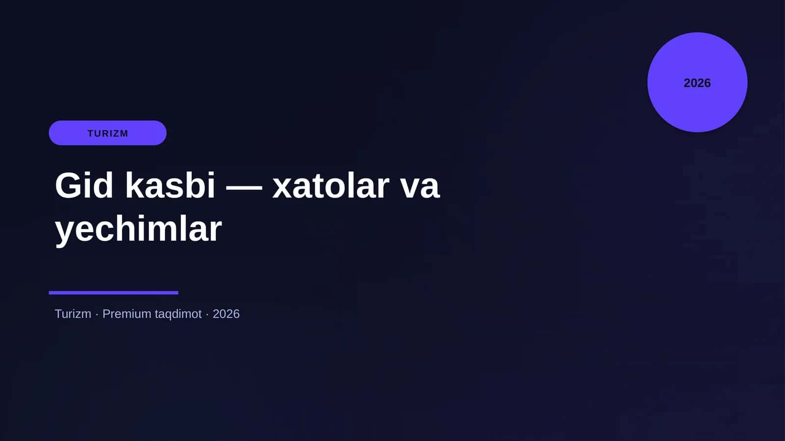 Gid kasbi — xatolar va yechimlar 1