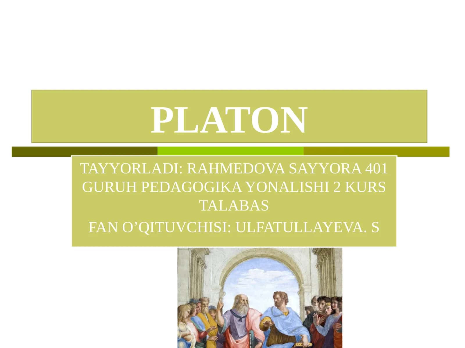 PLATON 1