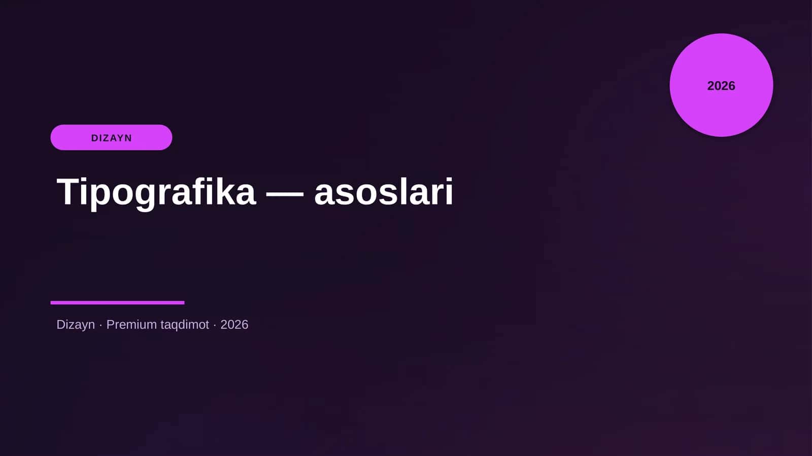 Tipografika — asoslari 1