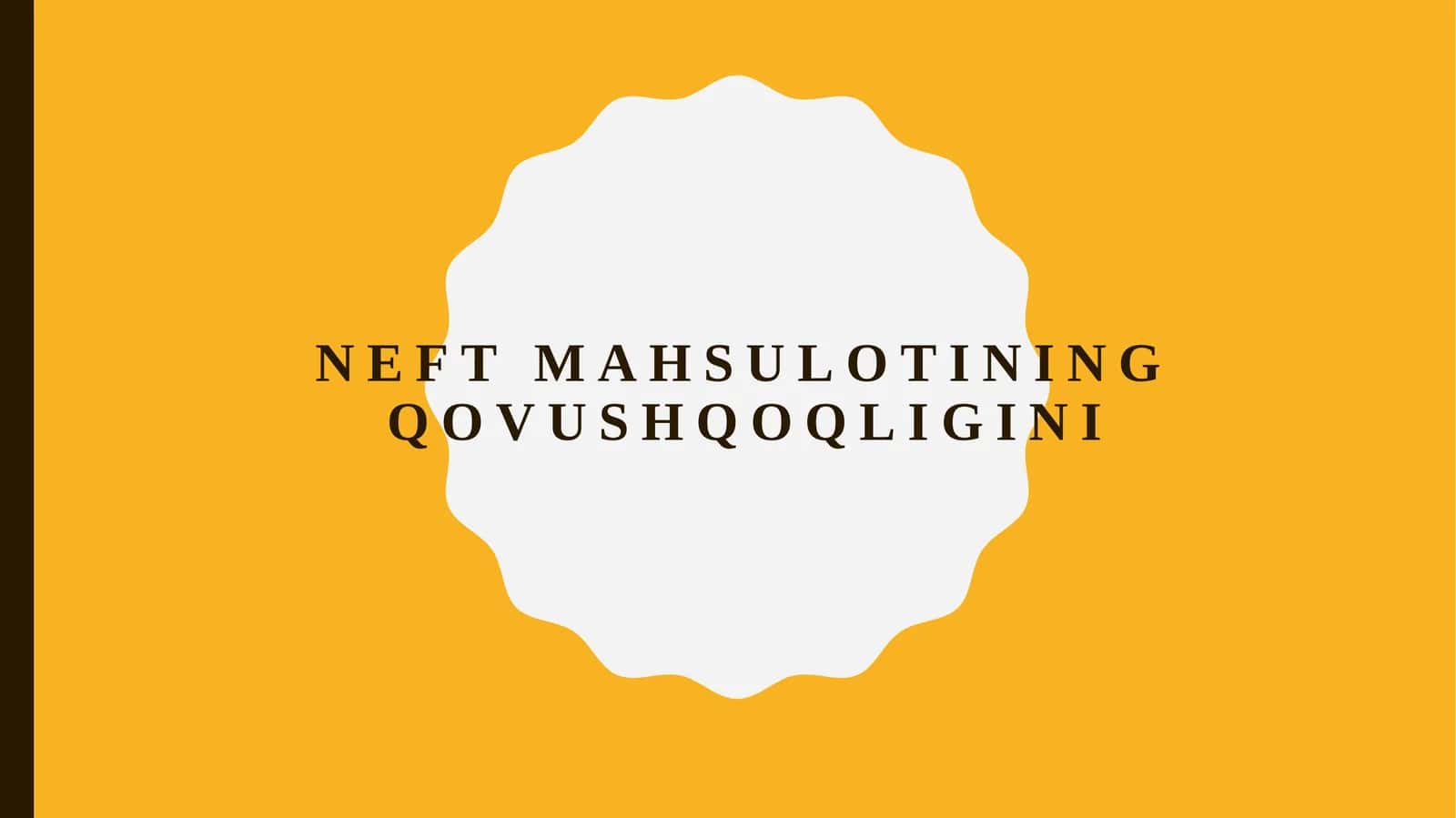 Neft mahsulotining qovushqoqligini 1