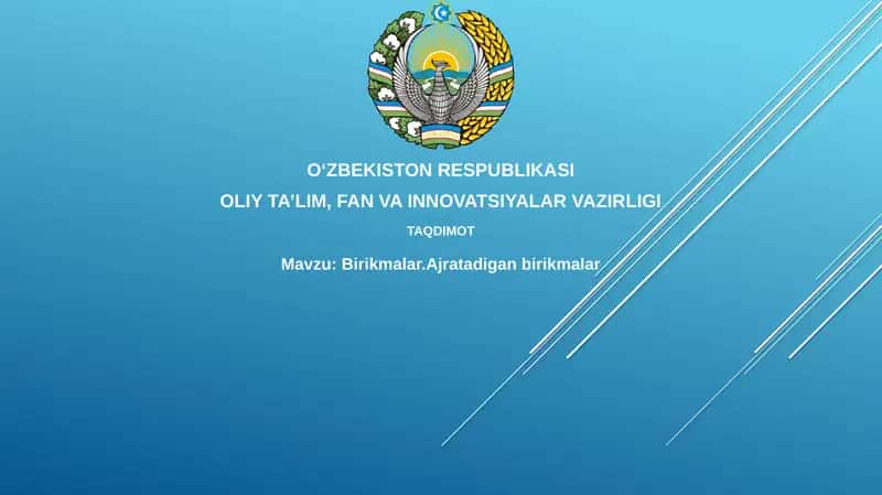 Birikmalar.Ajratadiganbirikmalar 1
