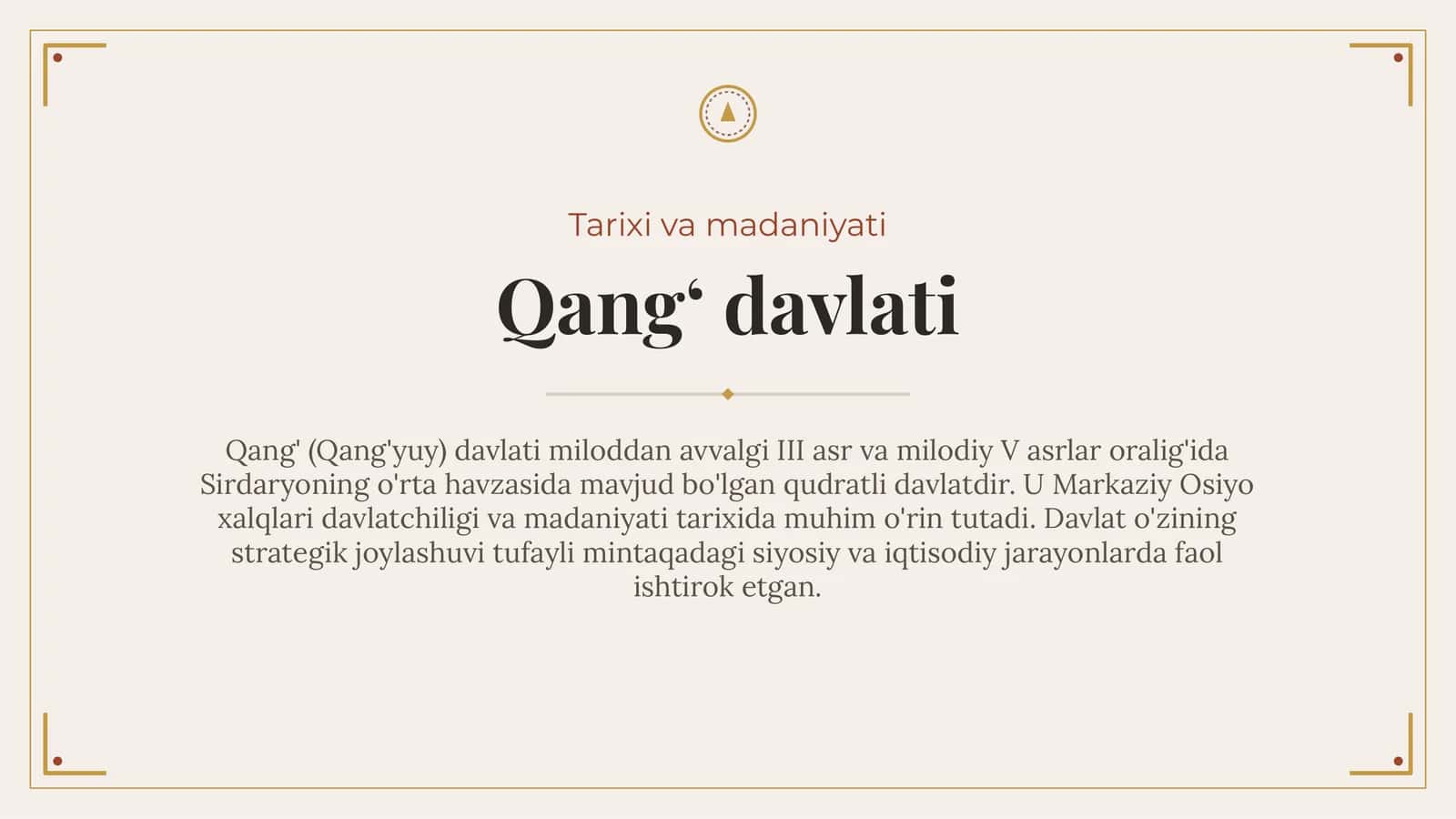 Qang‘ davlati 1