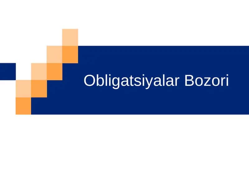 Obligatsiyalar Bozori 1
