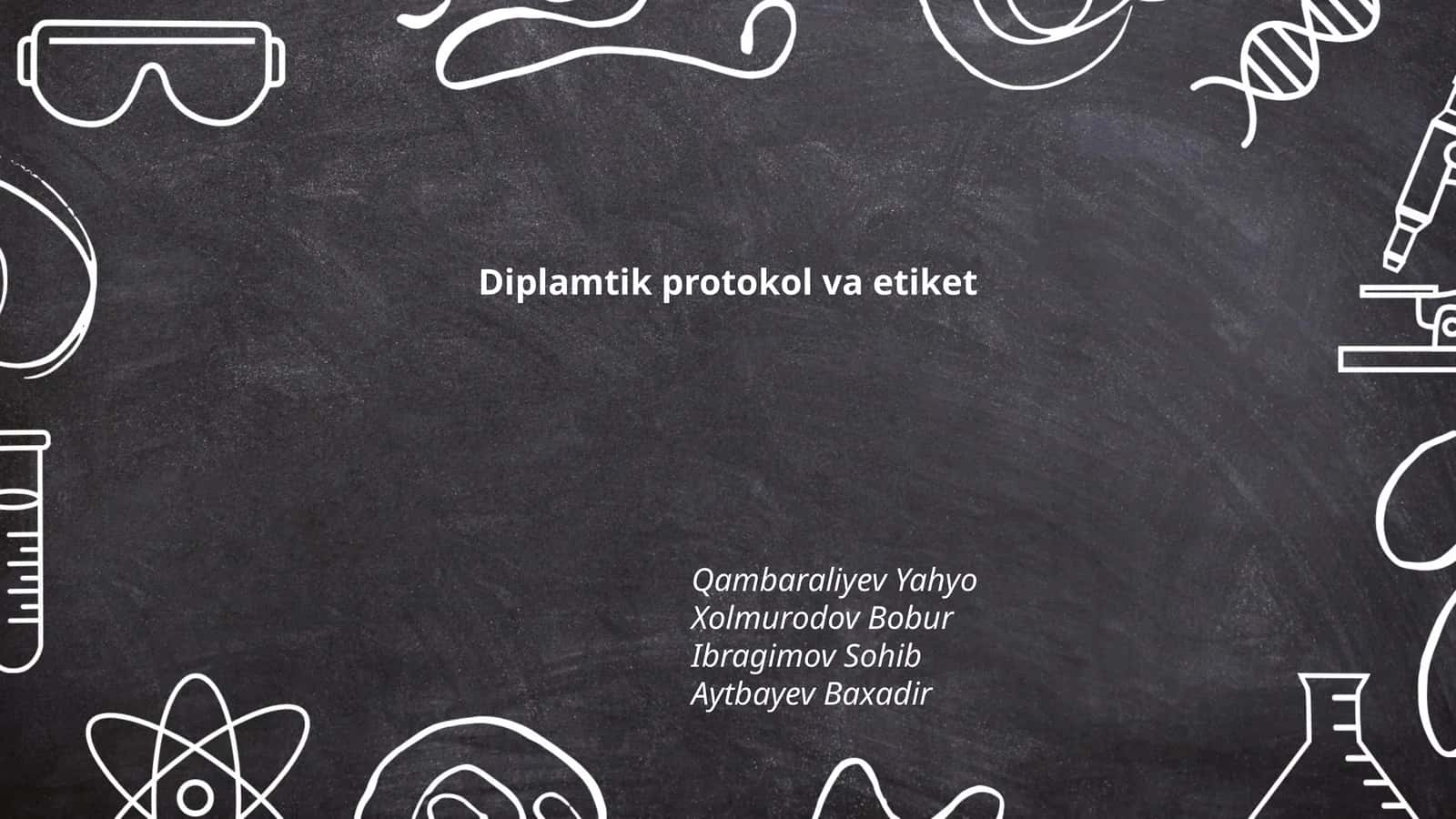 Diplomatik Protokolning Tarixi 1