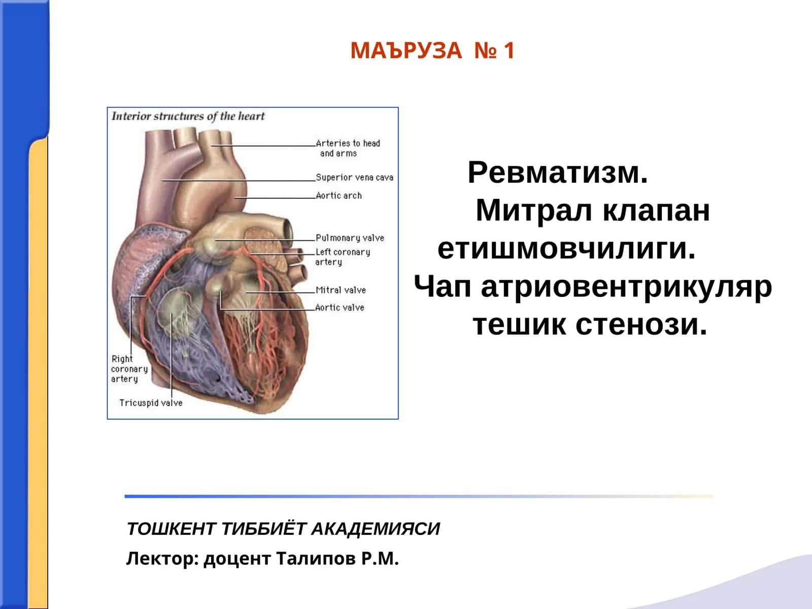 Ревматизм (Сокольский-Буйо касаллиги) 1