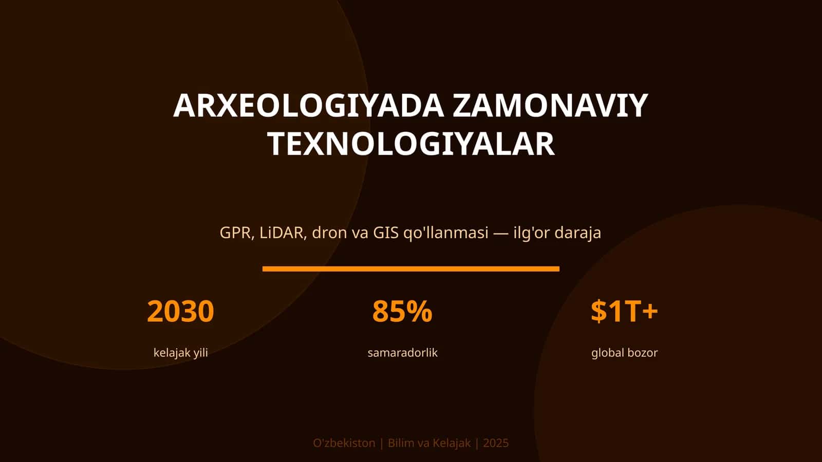 Arxeologiyada zamonaviy texnologiyalar 1