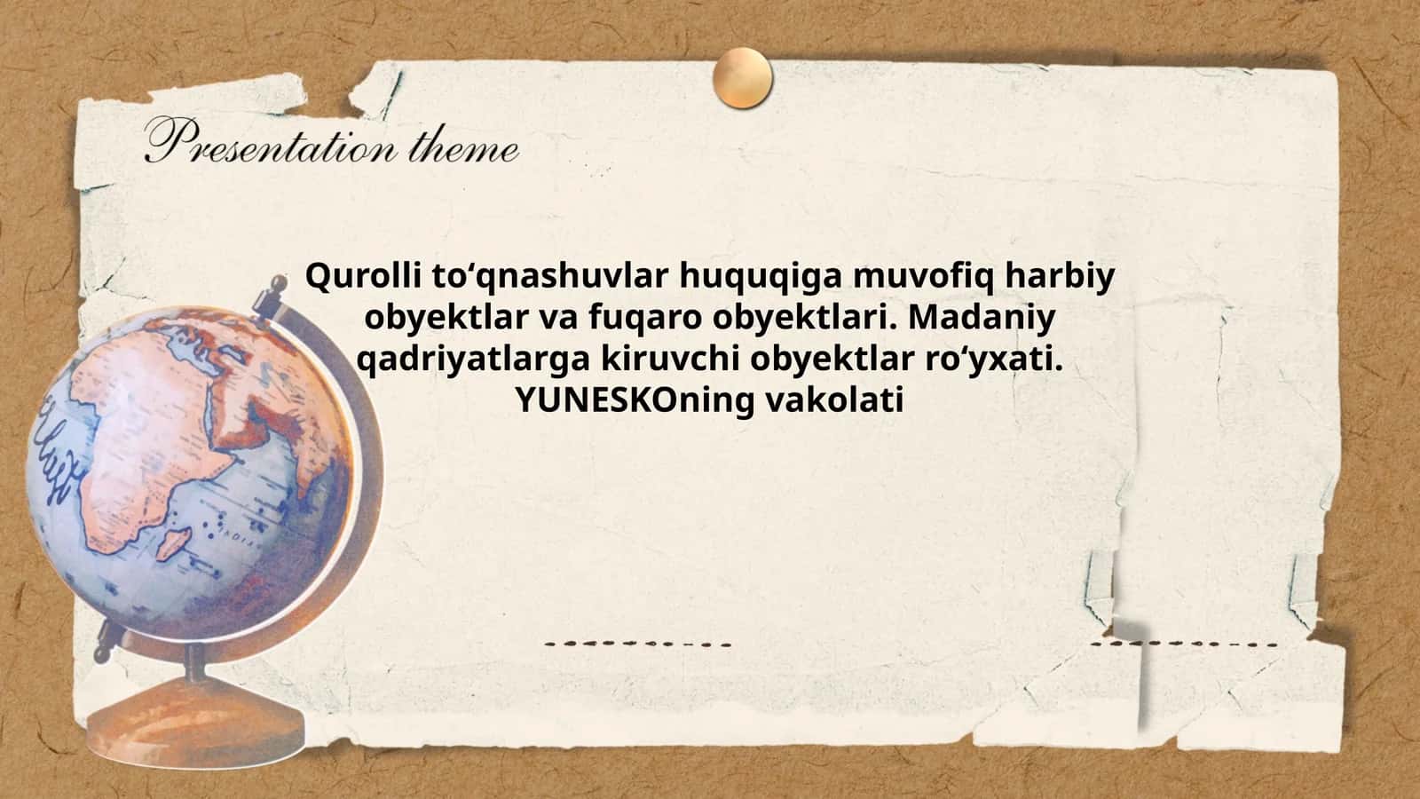 Qurolli toʻqnashuvlarda harbiy obyektlar va ularning himoyasi 1