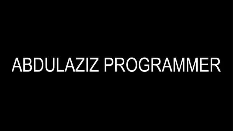 Abdulaziz Programmer 1