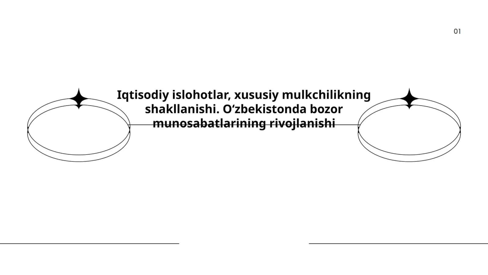 Iqtisodiy islohotlar, xususiy mulkchilikning shakllanishi. Oʻzbekistonda bozor munosabatlarining rivojlanishi 1