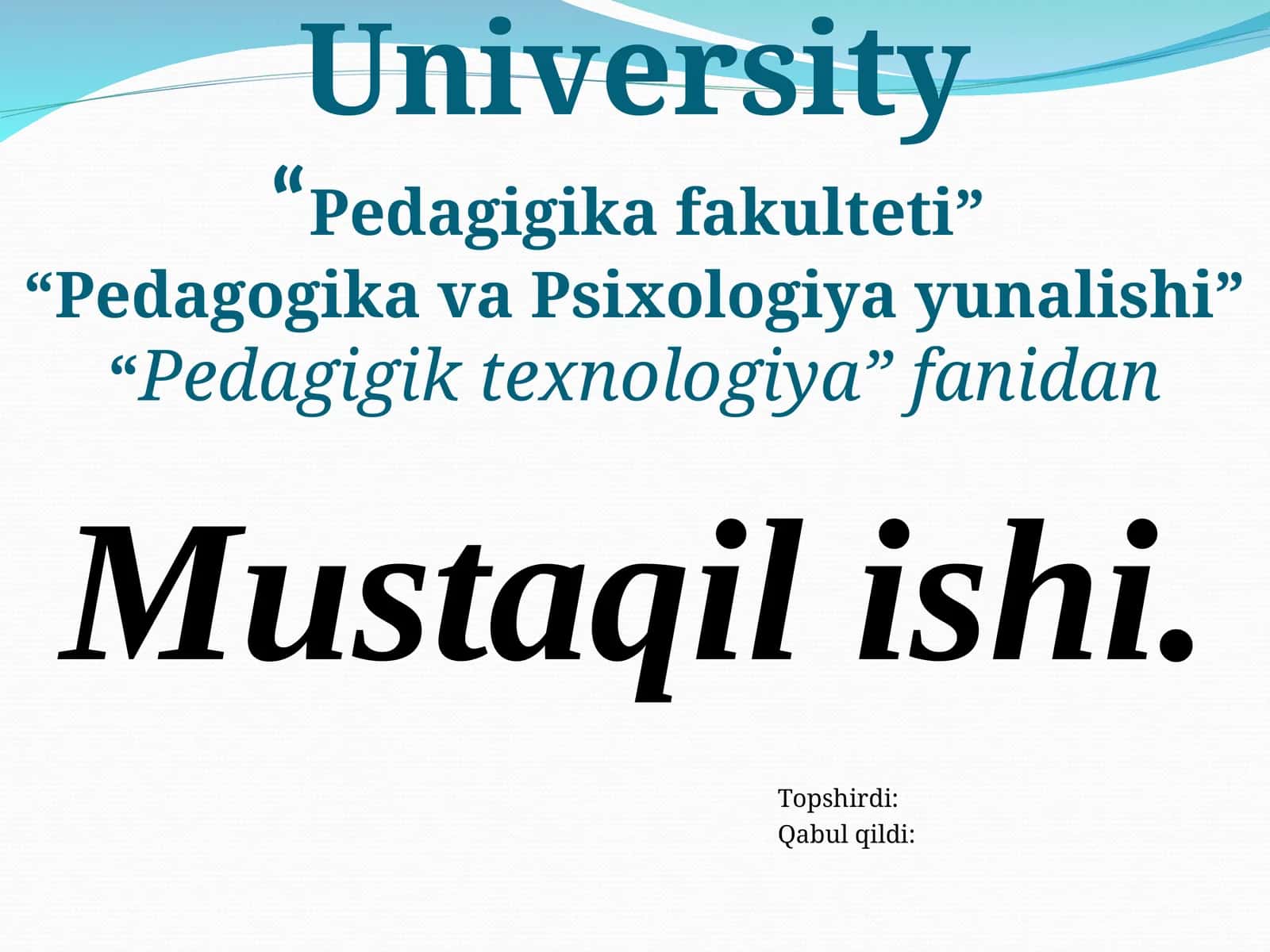 Ta’lim texnologiyasi tushunchasining paydo bo’lishi. 1