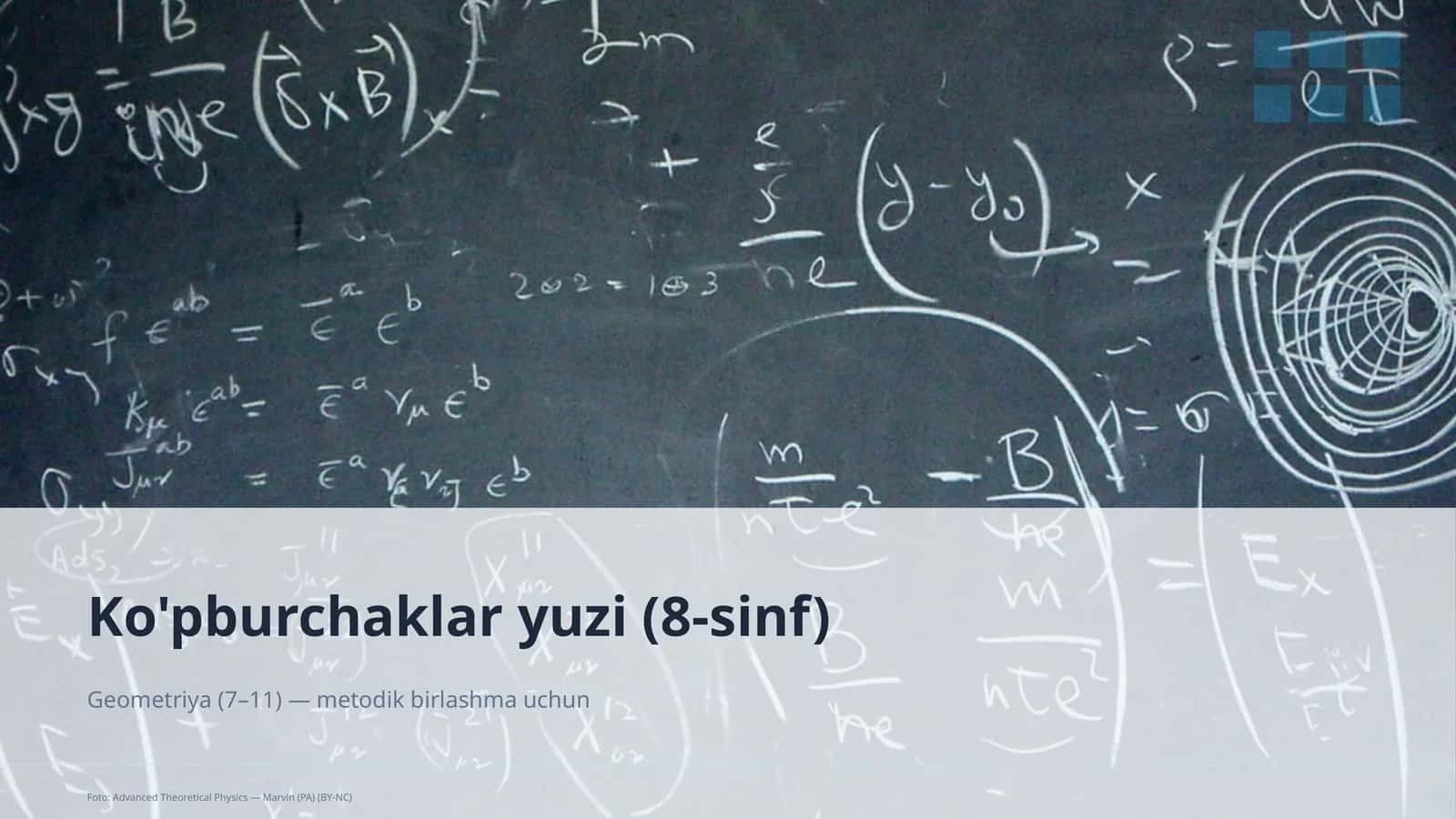 Ko'pburchaklar yuzi (8-sinf) 1