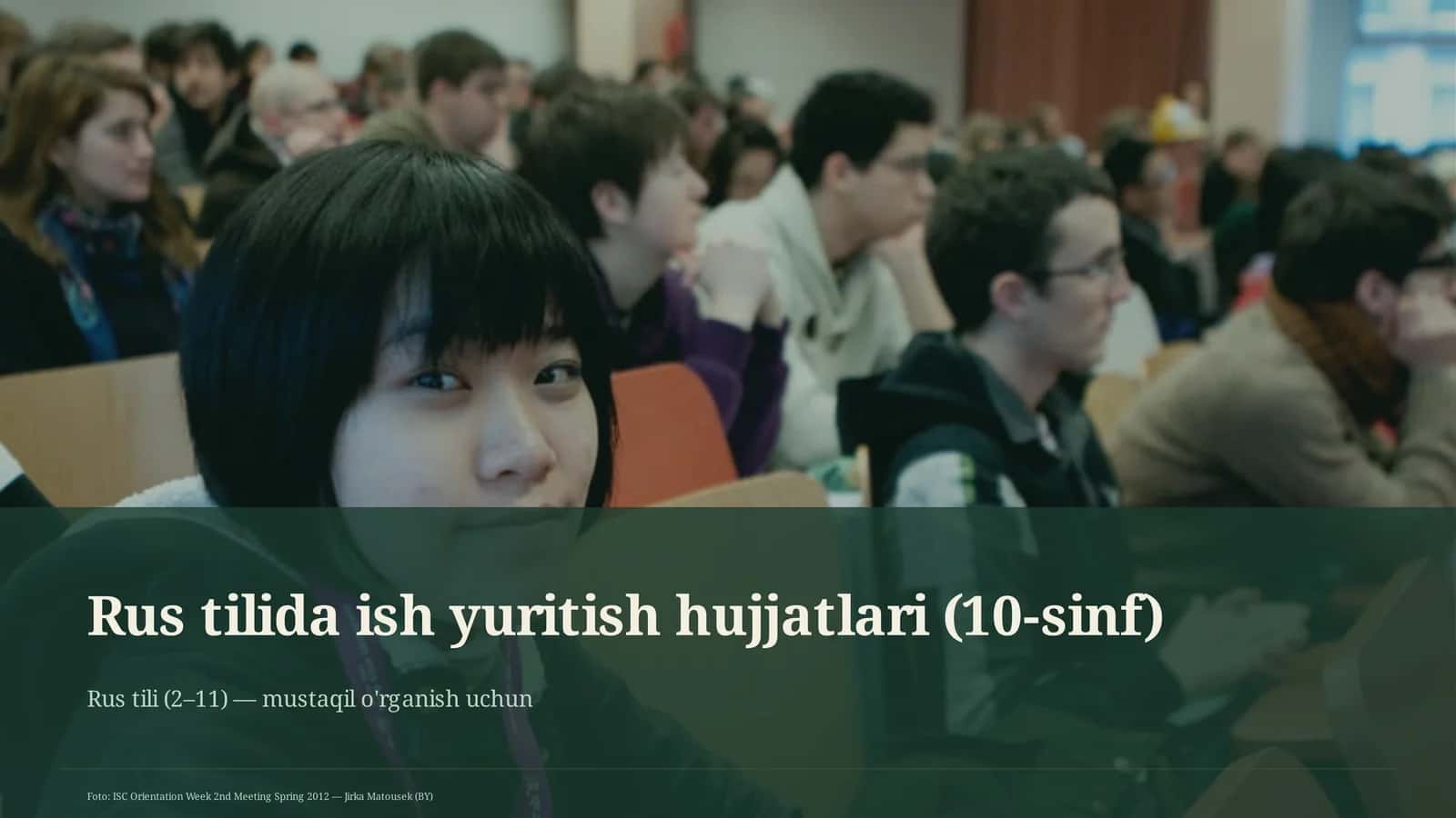 Rus tilida ish yuritish hujjatlari (10-sinf) 1