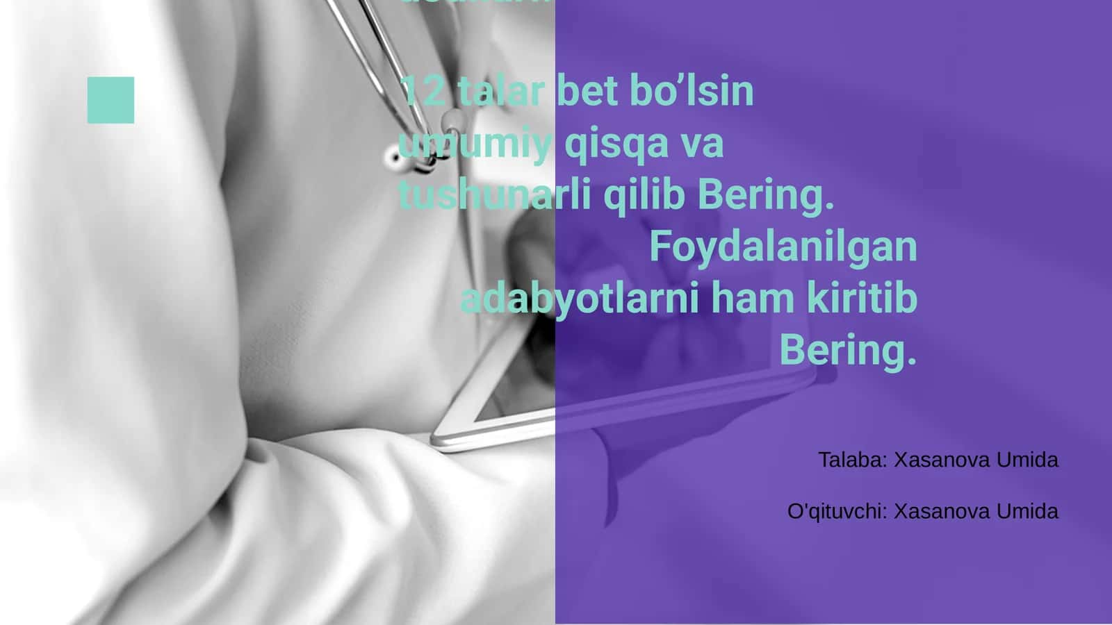 Hujayrani o'rganish usullari 1