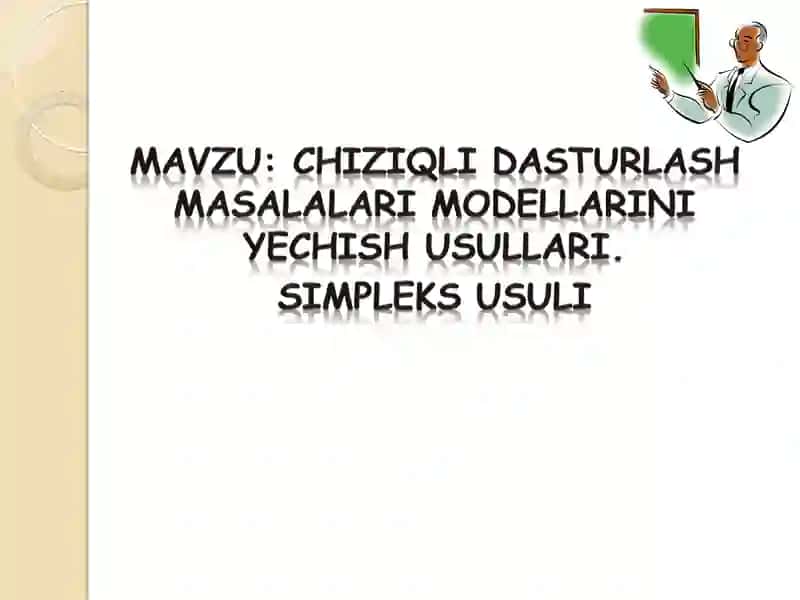 Simpleks usuli
