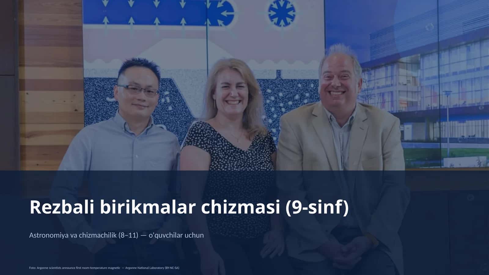Rezbali birikmalar chizmasi (9-sinf) 1