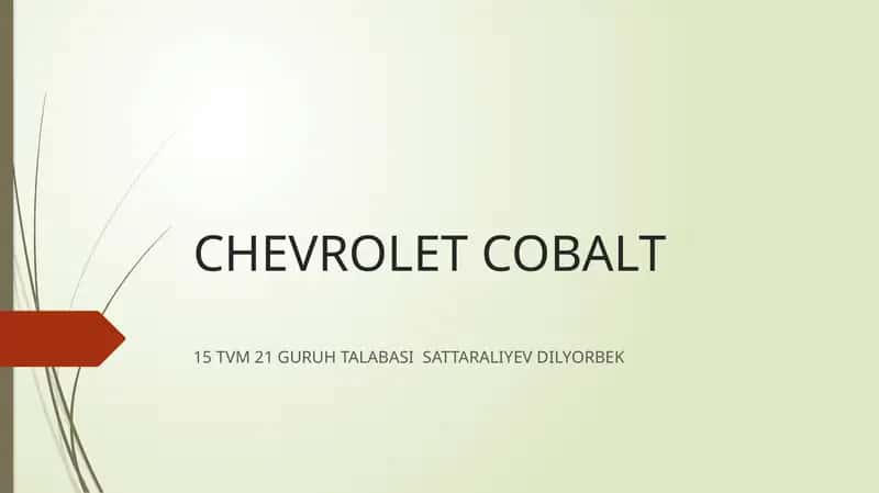CHEVROLET COBALT 1