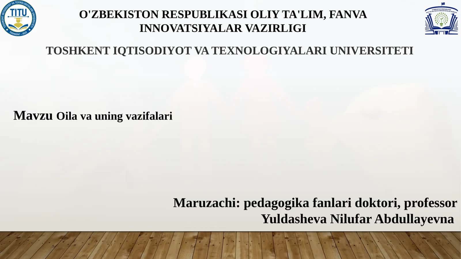 Oilavauining vazifalari 1