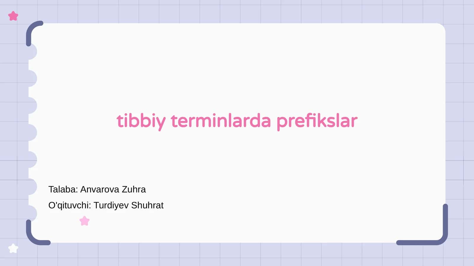 Tibbiy Terminlarda Prefikslar 1
