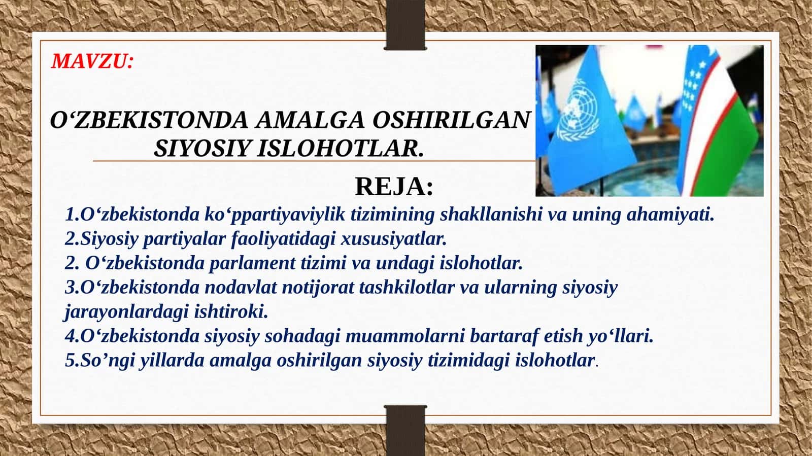 Siyosiypartiyalar faoliyatidagi xususiyatlar 1