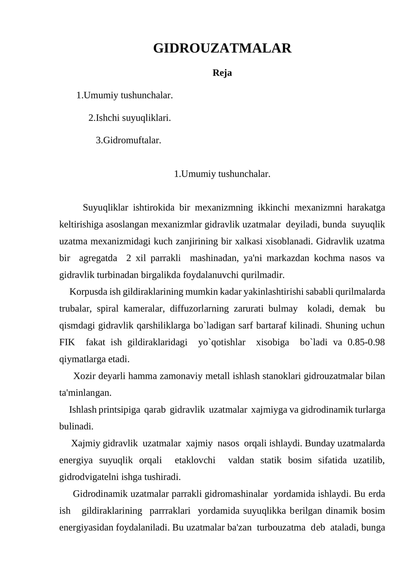 GIDROUZATMALAR 1