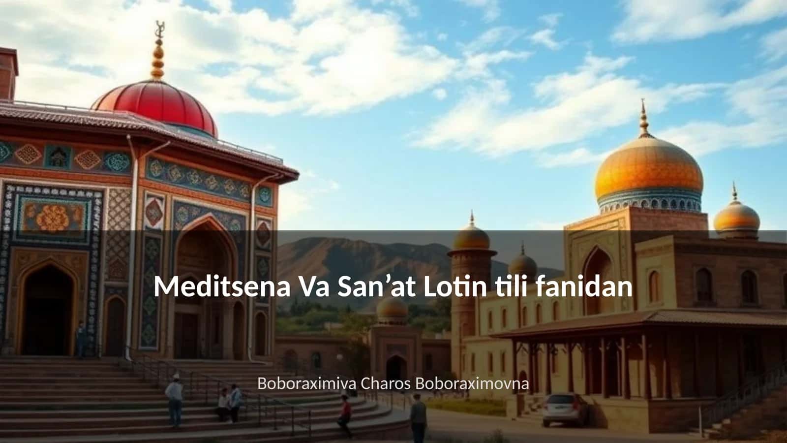 Meditsena Va San’at Lotin tili fanidan 1