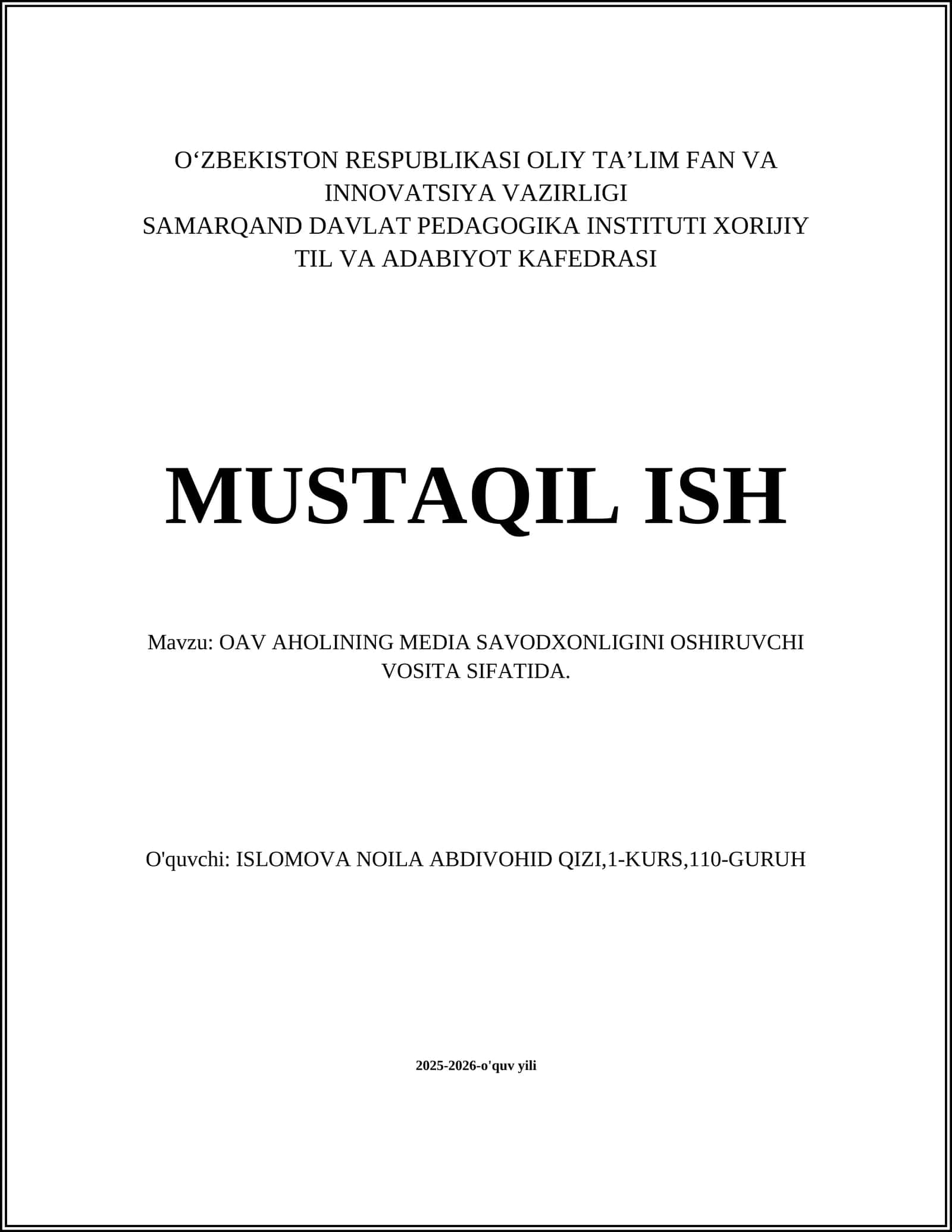 OAV AHOLINING MEDIA SAVODXONLIGINI OSHIRUVCHI VOSITA SIFATIDA 1