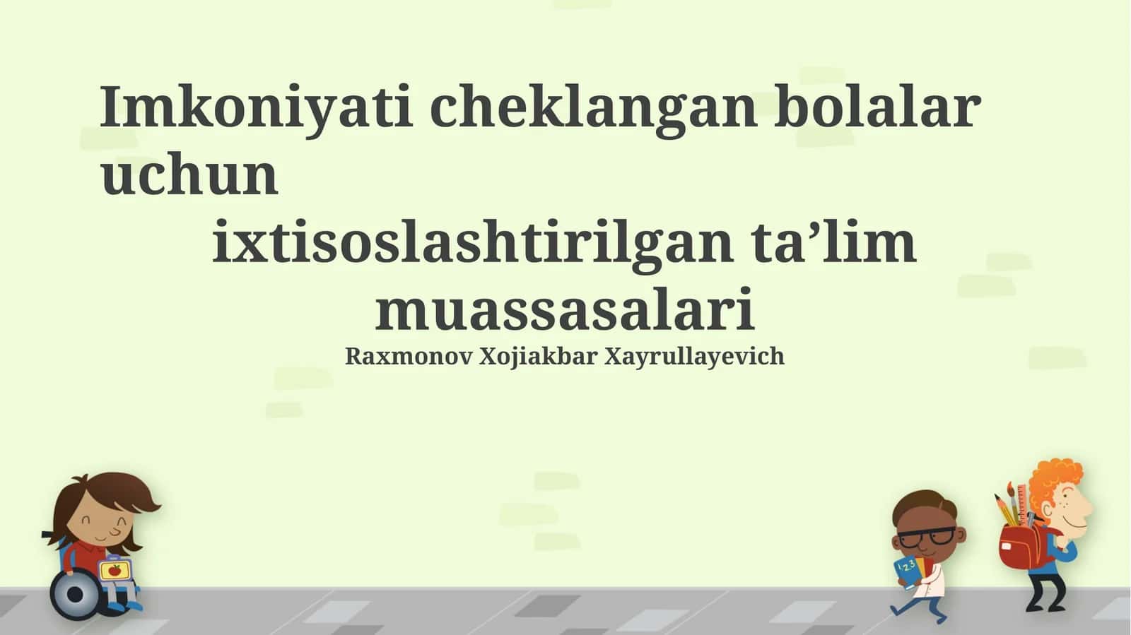 Maxsus ta’lim muassasalari 1