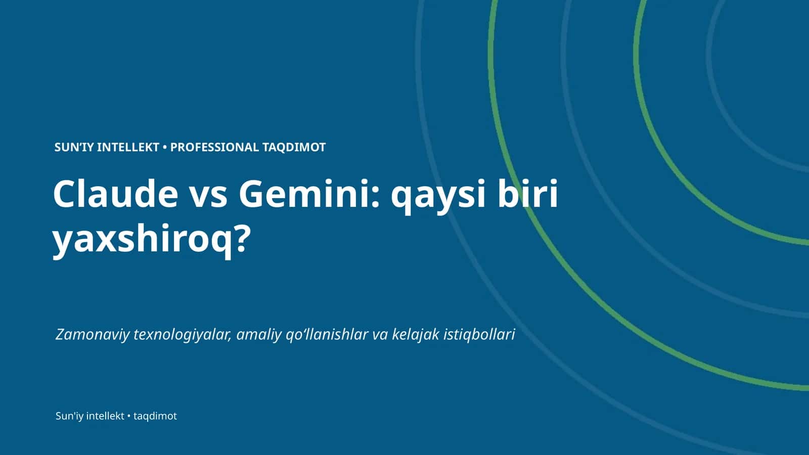 SUN'IY INTELLEKT • PROFESSIONAL TAQDIMOT 1