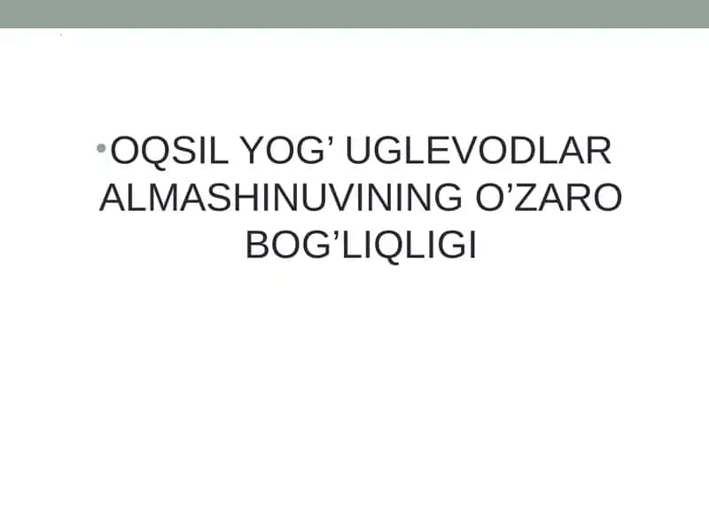 Uglevodlar 1