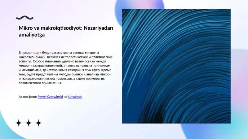 Mikro va makroiqtisodiyot: Nazariyadan amaliyotga 1