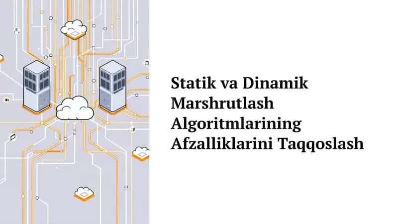 Statik va Dinamik Marshrutlash Algoritmlarining Afzalliklarini Taqqoslash 1
