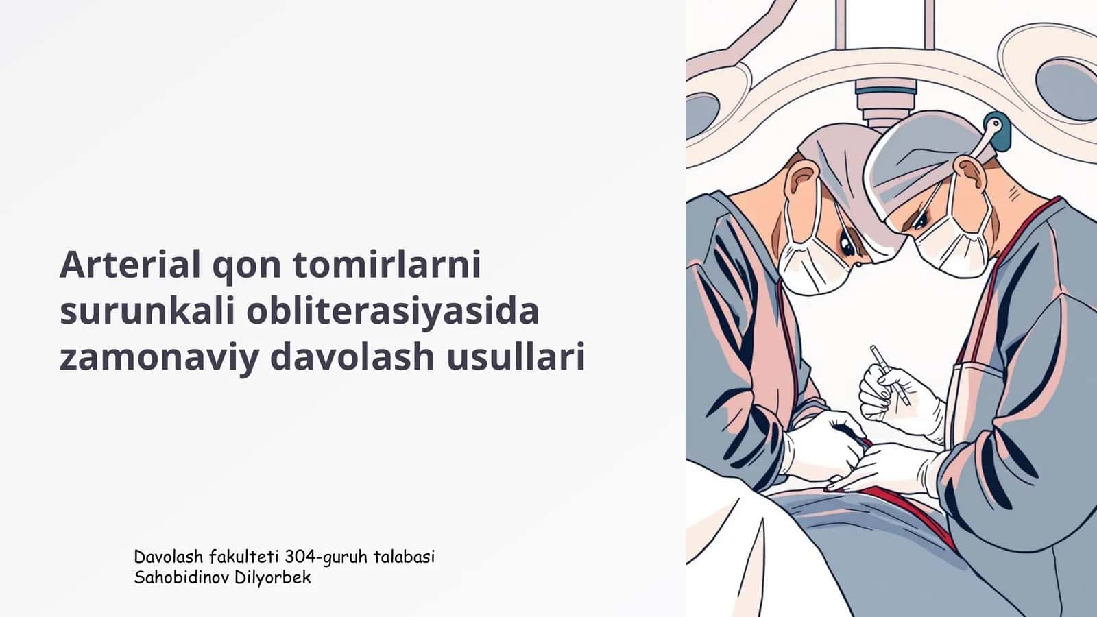 Arterial qon tomirlarni surunkali obliteratsiyasi 1