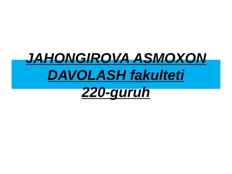 Salomatlik ta’rifi 1