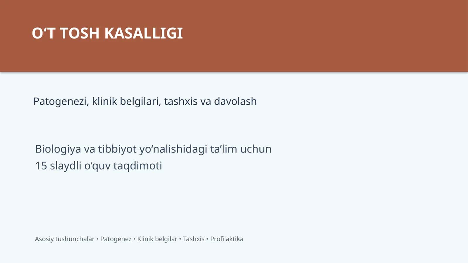 O‘T TOSH KASALLIGI 1