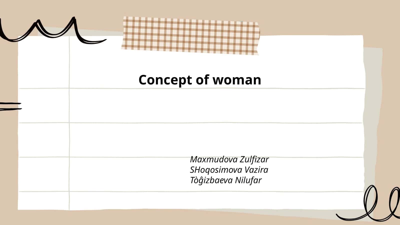 Concept of woman 1