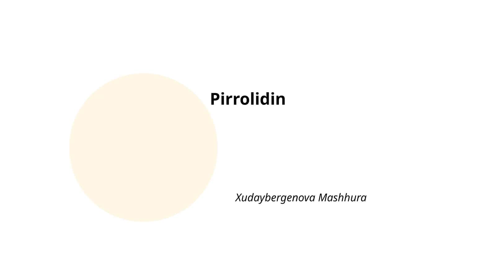 Pirrolidin 1